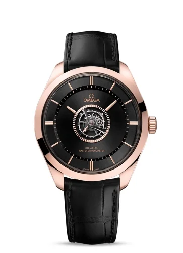 Omega Omega - 529.53.43.22.01.001 De Ville Trésor Tourbillon Sedna Gold / Black