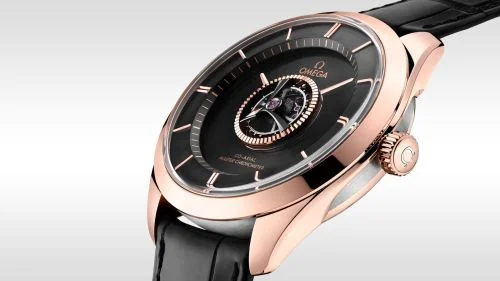 Omega Omega - 529.53.43.22.01.001 De Ville Trésor Tourbillon Sedna Gold / Black