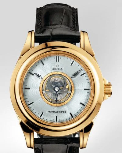 Omega Omega - 5913.30.32 De Ville Tourbillon Yellow Gold / Silver