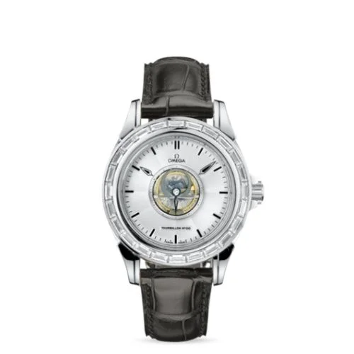Omega De Ville Tourbillon White Gold / Baguette
