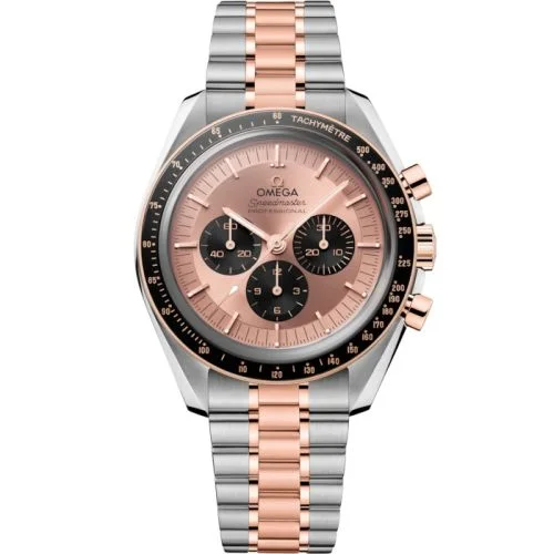 Omega - 310.20.42.50.99.001 Speedmaster Professional Moonwatch 3861 Stainless Steel - Sedna Gold / Pink
