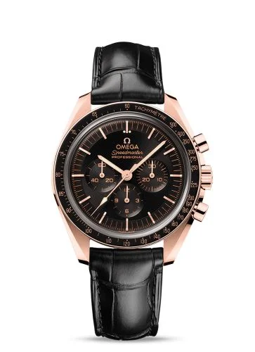 Omega - 310.63.42.50.01.001 Speedmaster Professional Moonwatch 3861 Sedna Gold / Black / Alligator