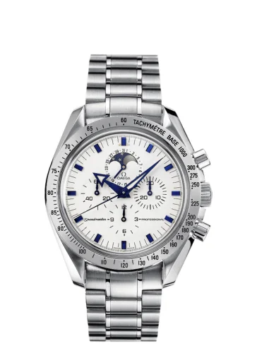 Omega Speedmaster Professional Moonphase Broad Arrow Stainless Steel / Ivory