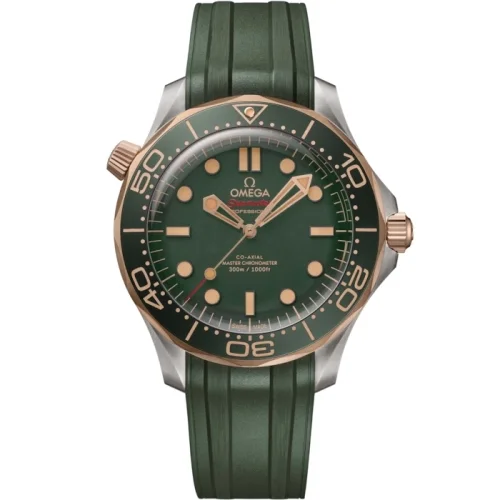 Omega Omega - 210.92.42.20.10.001 Seamaster Diver 300M Master Co-Axial 42 Titanium - Bronze Gold / Green / Rubber