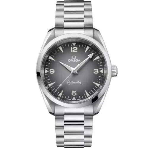 Omega - 235.10.38.20.06.001 Railmaster Omega Co-Axial Master Chronometer 38 Stainless Steel / Grey Gradient / Bracelet