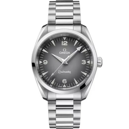 Omega Omega - 235.10.38.20.06.001 Railmaster Omega Co-Axial Master Chronometer 38 Stainless Steel / Grey Gradient / Bracelet