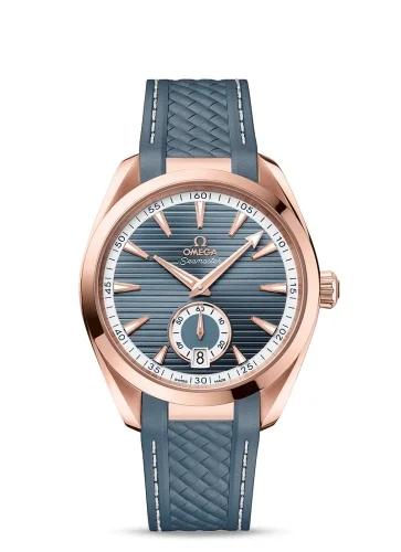 Omega Omega - 220.52.41.21.03.002 Seamaster Aqua Terra 150M Master Chronometer Small Seconds 41 Sedna Gold / Blue / Rubber