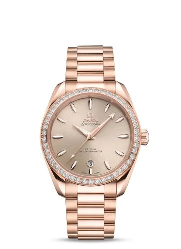 Omega Seamaster Aqua Terra 150M Master Chronometer Small Seconds 38 Sedna Gold - Diamond / Pink / Bracelet