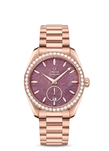 Omega Omega - 220.55.38.20.99.001 Seamaster Aqua Terra 150M Master Chronometer Small Seconds 38 Sedna Gold / Diamond / Purple Jade / Bracelet