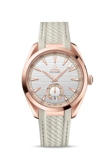 Omega Omega - 220.52.41.21.02.001 Seamaster Aqua Terra 150M Master Chronometer Small Seconds 41 Sedna Gold / Silver / Rubber