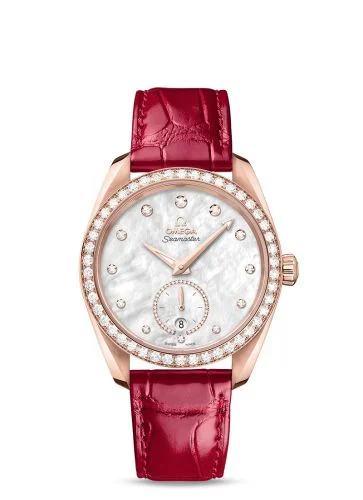 Omega Seamaster Aqua Terra 150M Master Chronometer Small Seconds 38 Sedna Gold / Diamond / MOP / Alligator