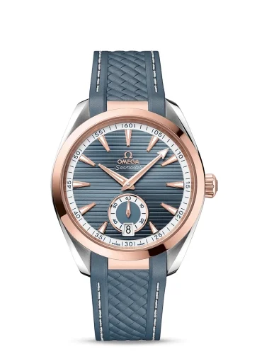 Omega Omega - 220.22.41.21.03.001 Seamaster Aqua Terra 150M Master Chronometer Small Seconds 41 Stainless Steel / Sedna Gold / Blue / Rubber