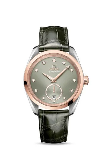 Omega - 220.20.38.20.10.001 Seamaster Aqua Terra 150M Master Chronometer Small Seconds 38 Stainless Steel / Sedna Gold / Green / Bracelet