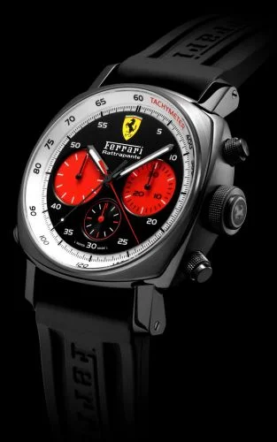 Panerai - FER00033 Ferrari Scuderia Rattrapante Black / Red