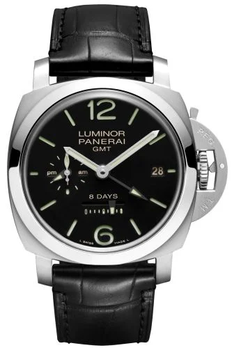 Panerai Luminor 1950 44 8 Days GMT Stainless Steel / Black