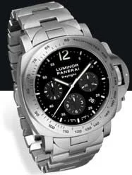 Panerai - PAM00236 Luminor Chrono Daylight Black Bracelet