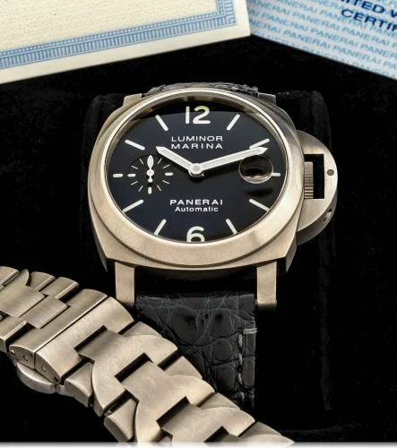 Panerai - PAM00283 Luminor Marina Automatic 40mm Titanium Blue