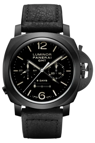Panerai Luminor 1950 44 Chrono Monopulsante 8 Days GMT Ceramic / Black