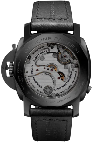 Panerai Panerai - PAM00317 Luminor 1950 44 Chrono Monopulsante 8 Days GMT Ceramic / Black