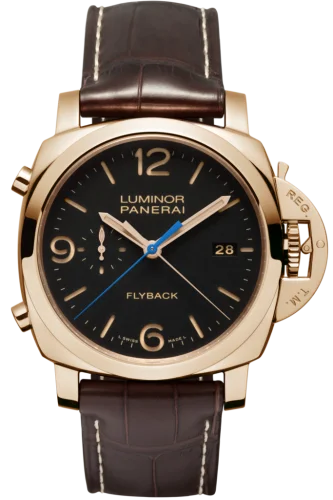 Panerai - PAM00525 Luminor 1950 44 3 Days Chrono Flyback Automatic Red Gold / Black