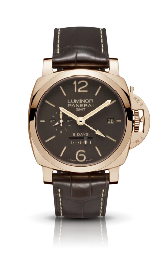 Panerai Panerai - PAM00576 Luminor 1950 44 8 Days GMT Red Gold / Brown