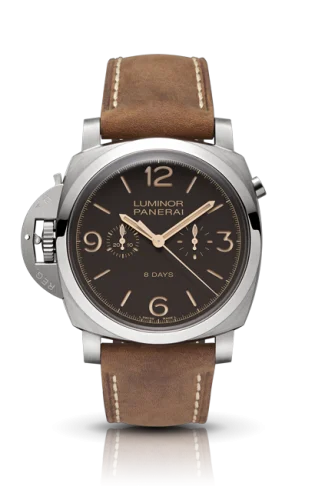 Panerai Luminor 1950 Chrono Mono-Pulsante Left-Handed 8 Days Titanio
