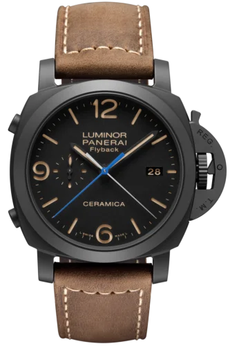 Panerai - PAM00580 Luminor 1950 44 3 Days Chrono Flyback Automatic Ceramic / Black