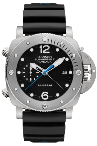 Panerai - PAM00614 Luminor Submersible 47 3 Days Chrono Flyback Automatic Titanium / Black