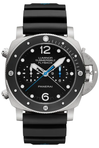 Panerai - PAM00615 Luminor Submersible 47 3 Days Chrono Flyback Automatic Titanium / Ceramic / Black