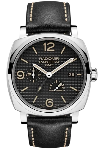 Panerai Panerai - PAM00628 Radiomir 1940 45 3 Days GMT Power Reserve Automatic Stainless Steel / Black - Hobnail