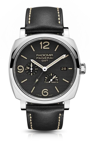 Panerai Panerai - PAM00628 Radiomir 1940 45 3 Days GMT Power Reserve Automatic Stainless Steel / Black - Hobnail