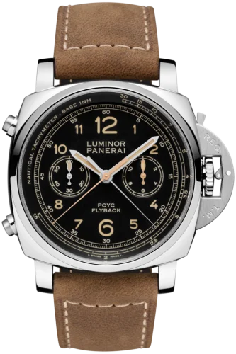 Panerai - PAM00653 Luminor 1950 44 PCYC Chrono Flyback Automatic Stainless Steel / Black