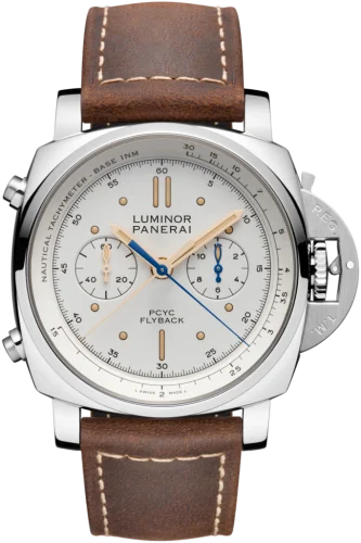 Panerai - PAM00654 Luminor 1950 44 PCYC Chrono Flyback Automatic Stainless Steel / White