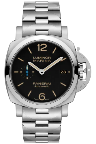 Panerai - PAM00722 Luminor 1950  Marina 42 3 Days Automatic Stainless Steel / Black / Bracelet