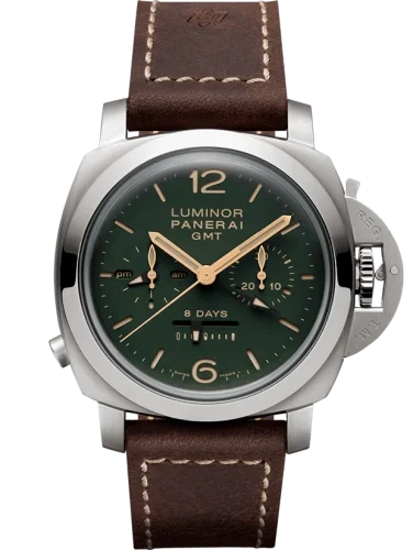 Panerai Panerai - PAM00737 Luminor 1950 Chrono Monopulsante 8 Days GMT Titanio / Green