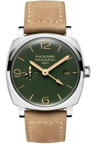 Panerai Radiomir 1940 45 3 Days GMT Automatic Stainless Steel / Military Green