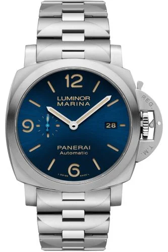 Panerai - PAM01058 Luminor 1950  Marina 44 3 Days Automatic Stainless Steel / Blue / Bracelet