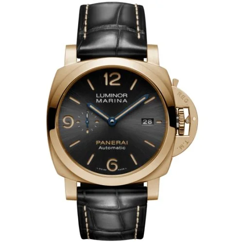 Panerai - PAM01115 Luminor 1950 44 3 Days Yellow Gold / Grey
