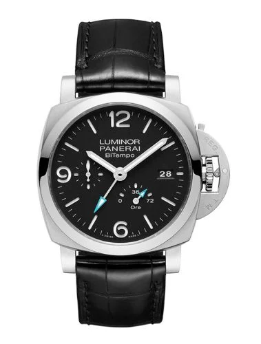 Panerai Luminor 1950 44 BiTempo Power Reserve Stainless Steel / Black