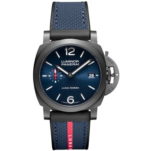 Panerai - PAM01408 Luminor Marina Quaranta Steel DLC Luna Rossa