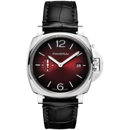 Panerai - PAM01424 Luminor Due 42 3 Days Date Stainless Steel / Burgundy