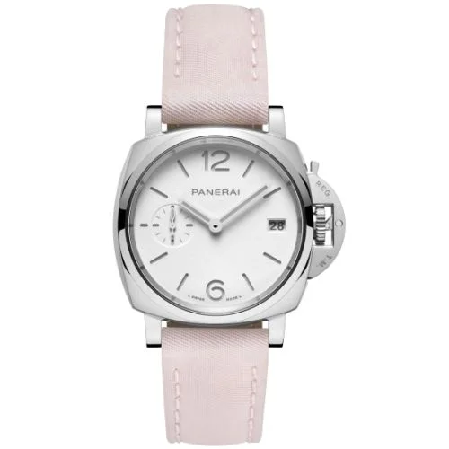 Panerai - PAM01425 Luminor Due 38 Automatic Stainless Steel / White / Prada-ReNylon