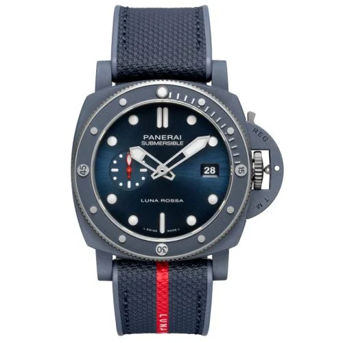 Panerai - PAM01466 Submersible QuarantaQuattro Luna Rossa Ti-Ceramitech / Blue