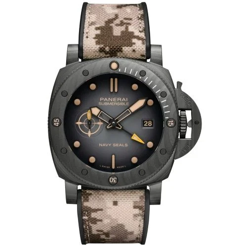 Panerai Submersible QuarantaQuattro GMT Navy SEALs Carbotech