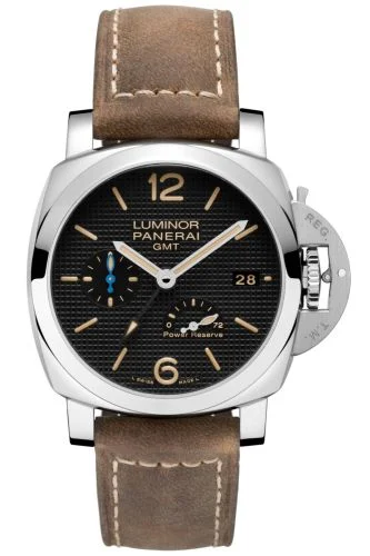 Panerai Luminor 1950 42 3 Days GMT Power Reserve Automatic Stainless Steel / Black Hobnail