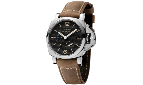 Panerai Panerai - PAM01537 Luminor 1950 42 3 Days GMT Power Reserve Automatic Stainless Steel / Black Hobnail