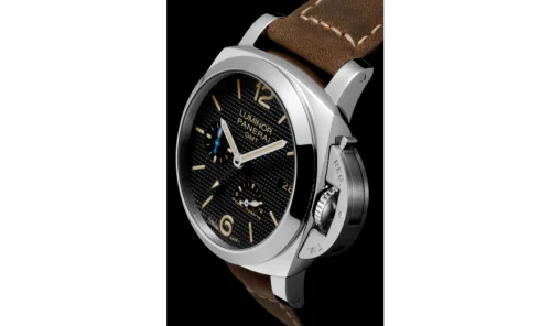 Panerai Panerai - PAM01537 Luminor 1950 42 3 Days GMT Power Reserve Automatic Stainless Steel / Black Hobnail