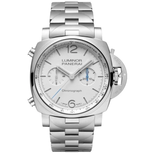 Panerai Panerai - PAM01548 Luminor 1950 Chrono 44 Stainless Steel / White / Bracelet