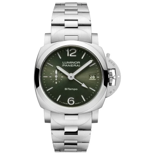 Panerai Panerai - PAM01640 Luminor Quaranta BiTempo Stainless Steel / Green