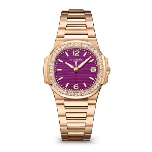 Patek Philippe - 010/1R-013 Nautilus 7010 Rose Gold - Diamond / Purple